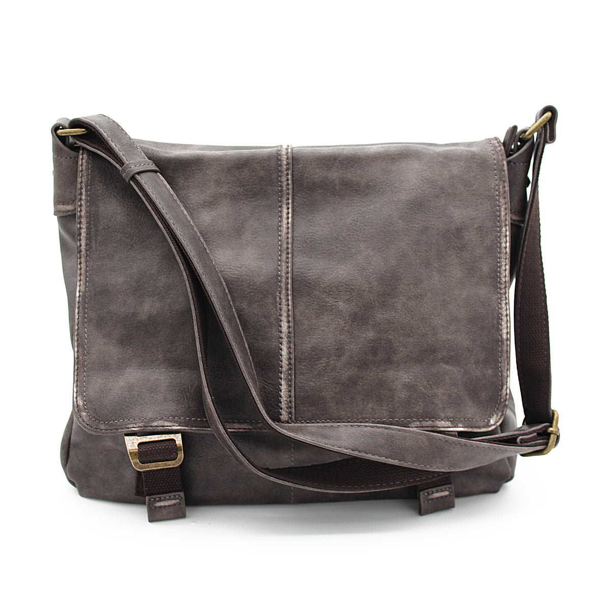 BORSA TRACOLLA ECOPELLE VINTAGE ROCCIA