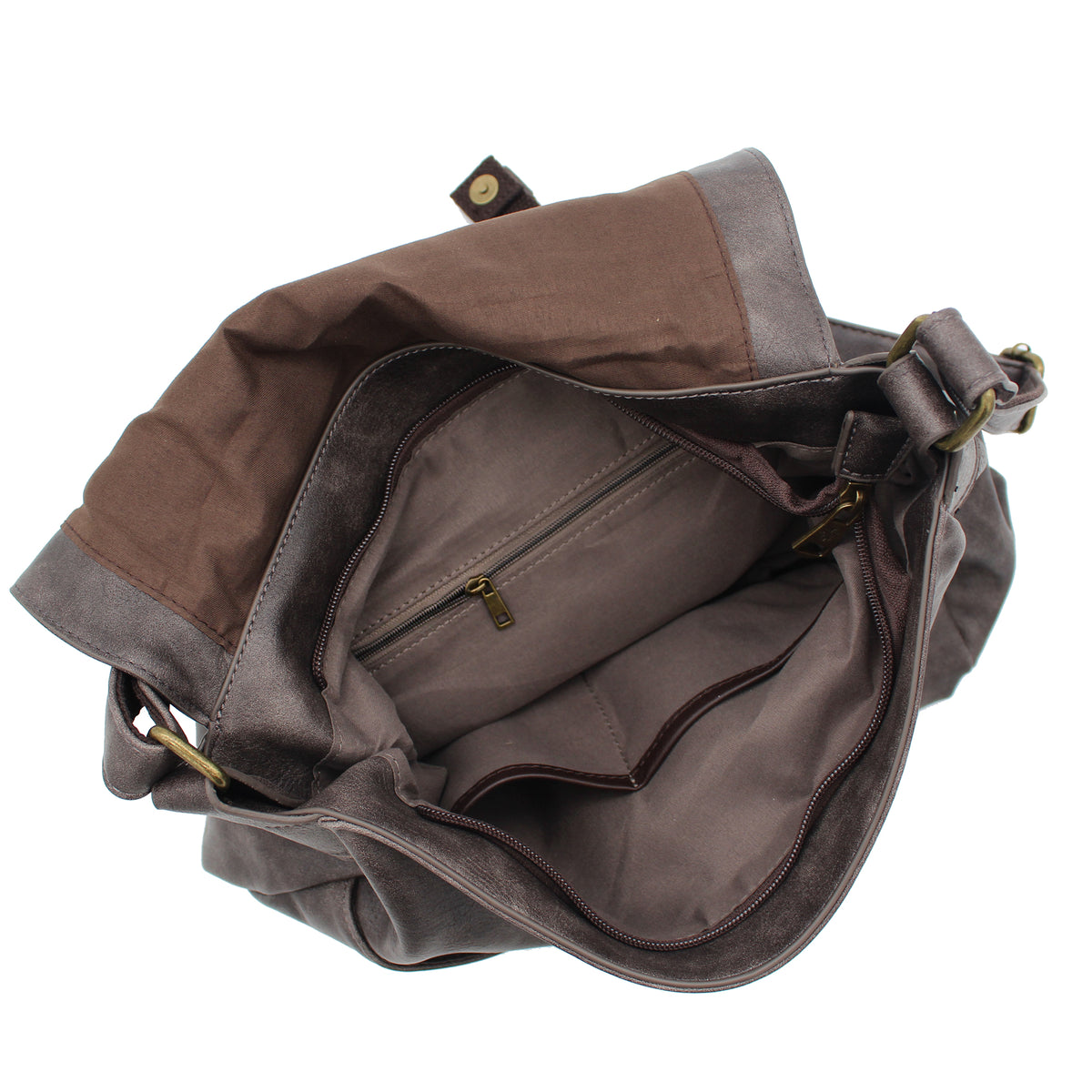 BORSA TRACOLLA ECOPELLE VINTAGE ROCCIA