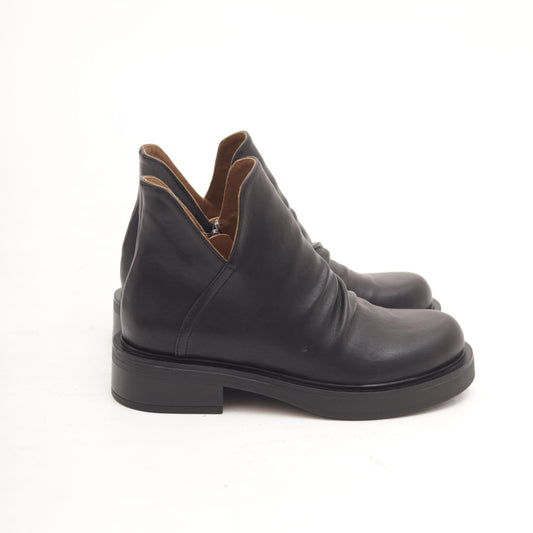 STIVALETTO ARRICCIATO NERO