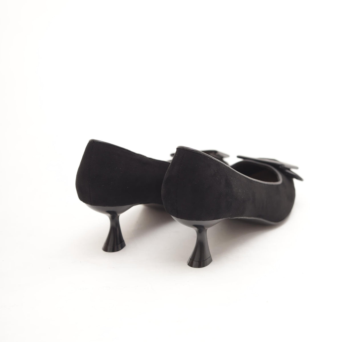 DECOLLETE MAXI FIBBIA NERO