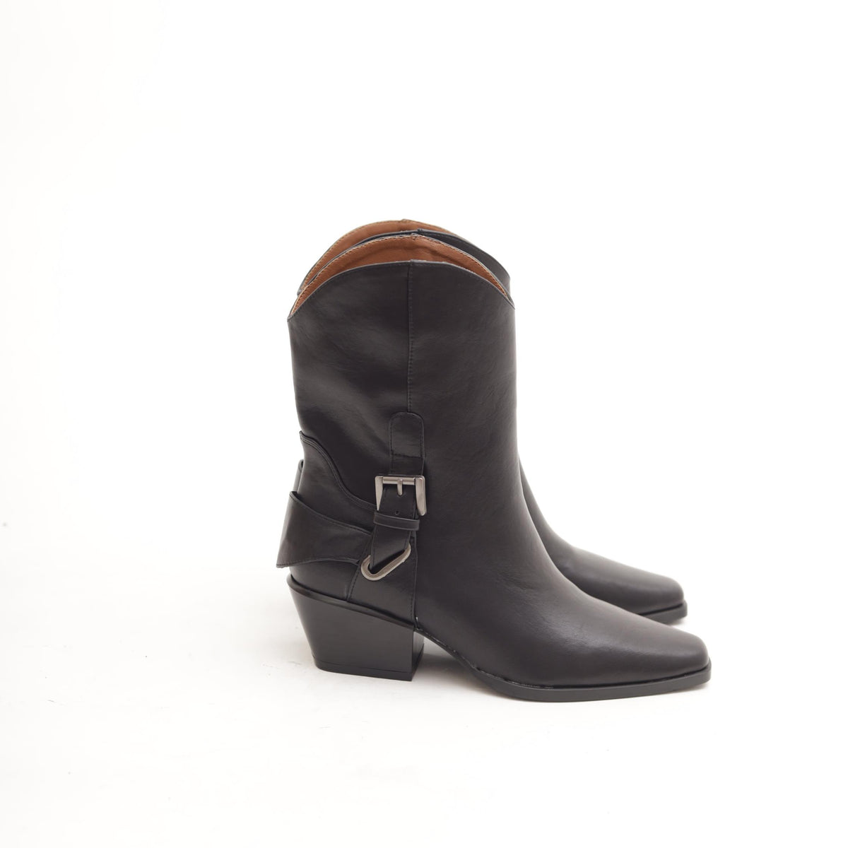 STIVALETTO CAMPEROS NERO CON STAFFA