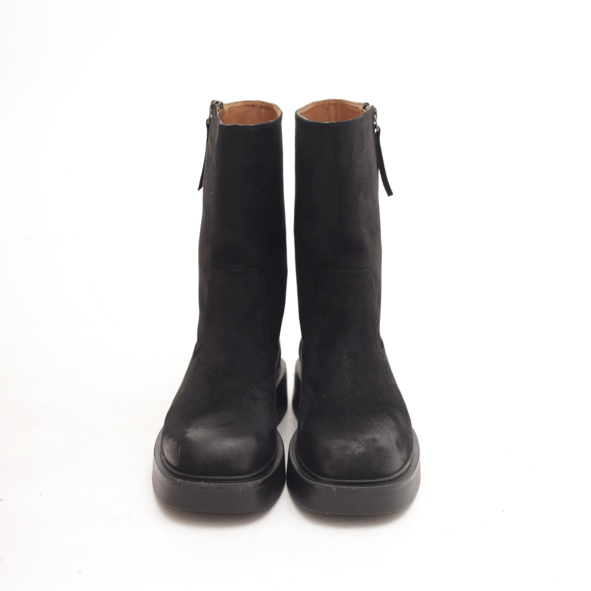 STIVALETTO IN CAMOSCIO VINTAGE NERO