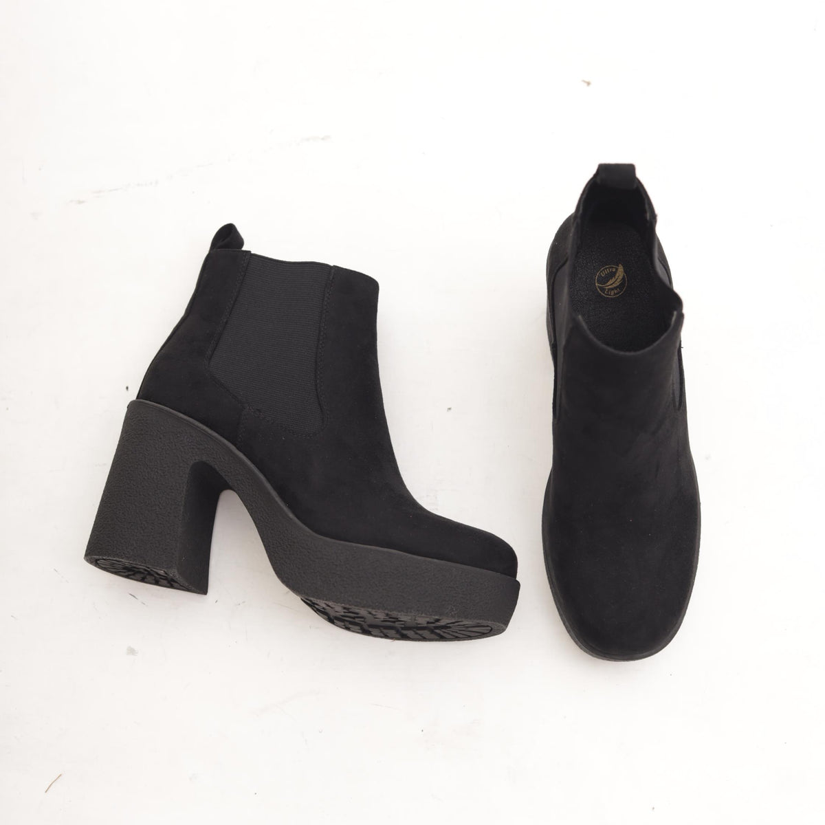 STIVALETTO IN CAMOSCIO VINTAGE NERO