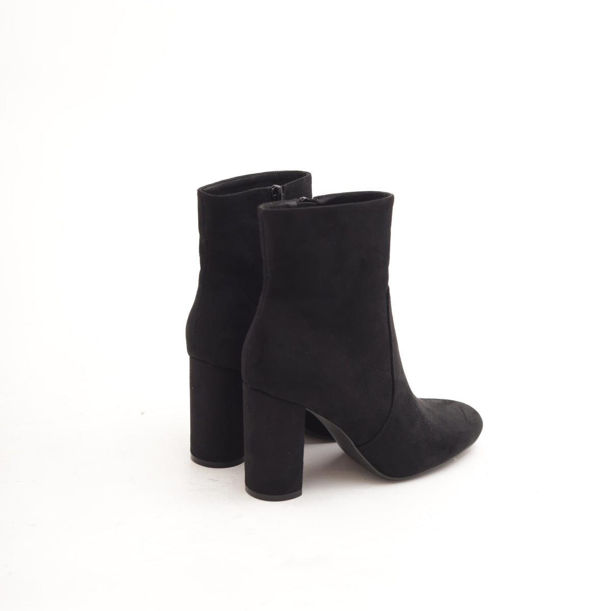 STIVALETTO CAMOSCIO NERO<BR/>