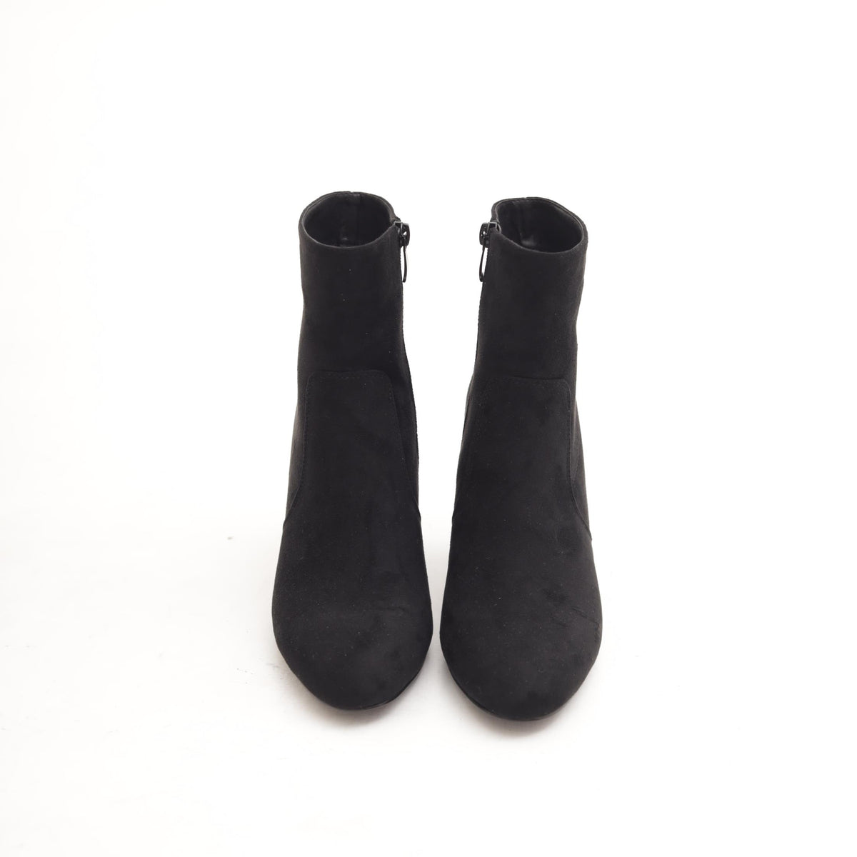 STIVALETTO CAMOSCIO NERO<BR/>