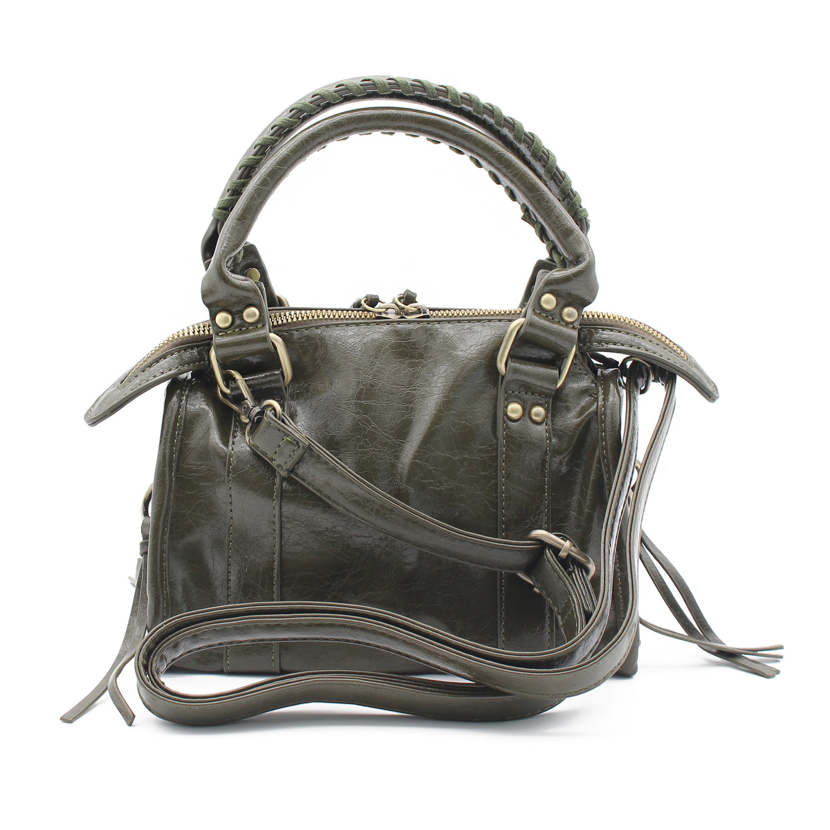 BORSA SPECCHIO PICCOLA ECOPELLE BORDEAUX