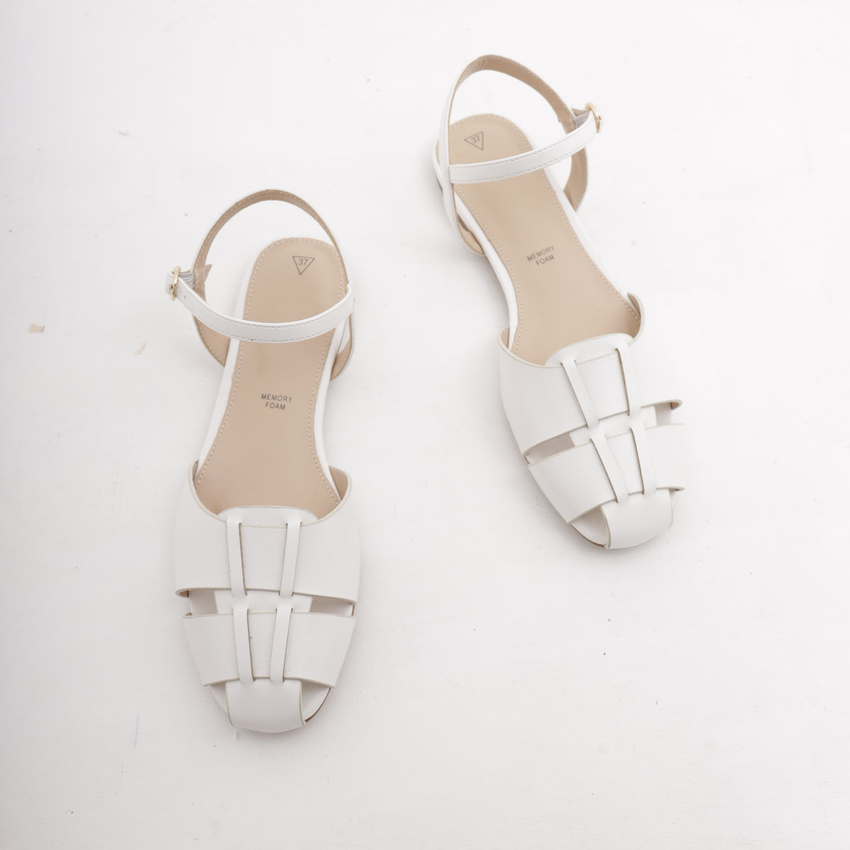 PIXIE FLAT DECOLLETE WHITE