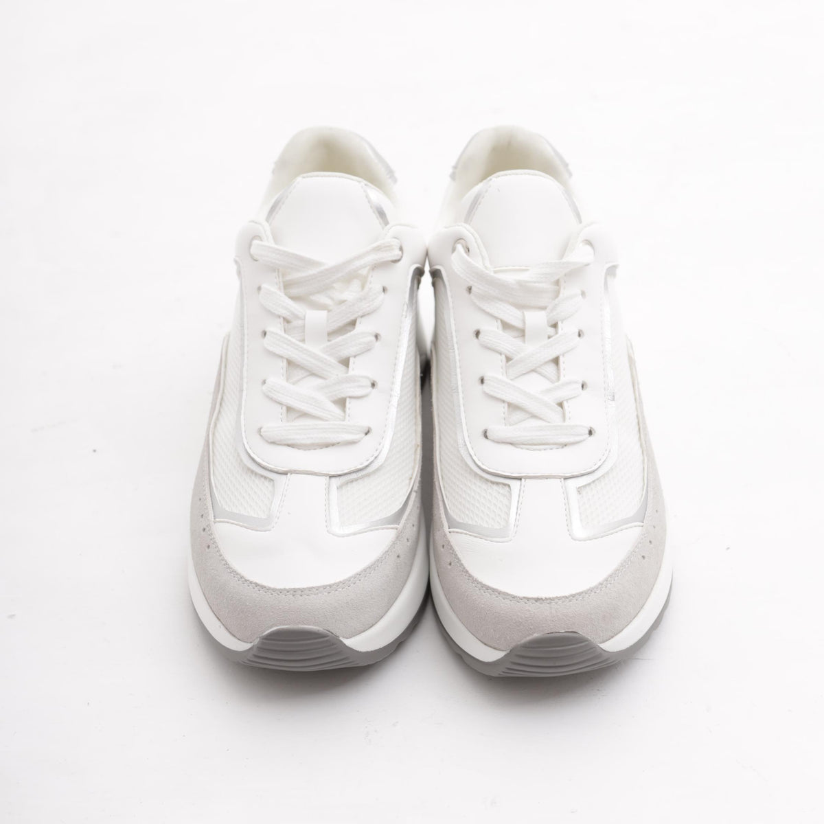 SNEAKERS RETE ALTA BIANCO<BR/>