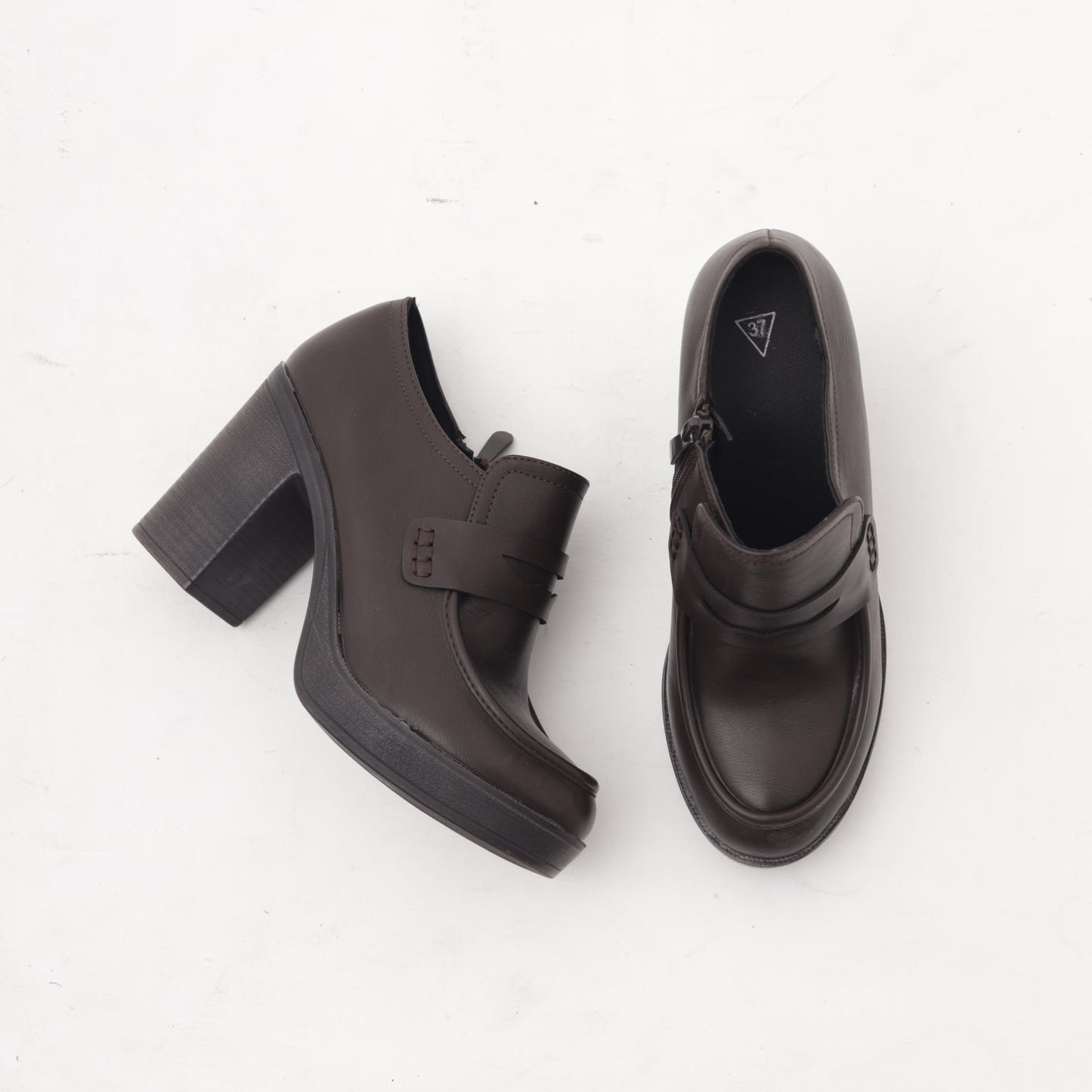 TRONCHETTO MOCASSINO TACCO TESTA DI MORO MP354-13PUTESTA DI MORO CHOCOLA