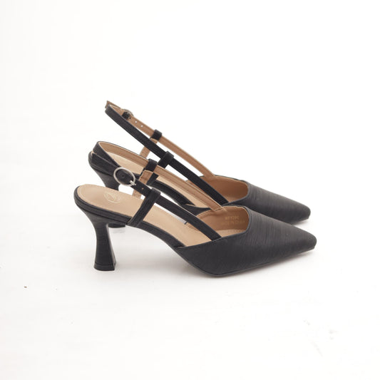 SLINGBACK CHIFFON NERO