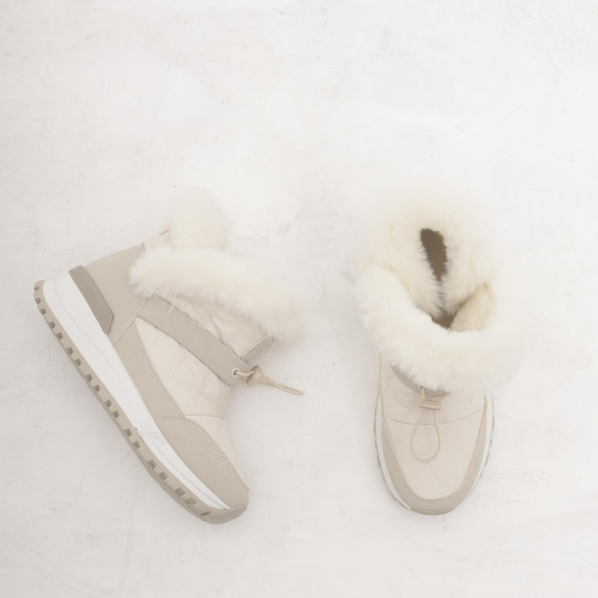 STIVALETTO SNEAKERS RUNNING BEIGE