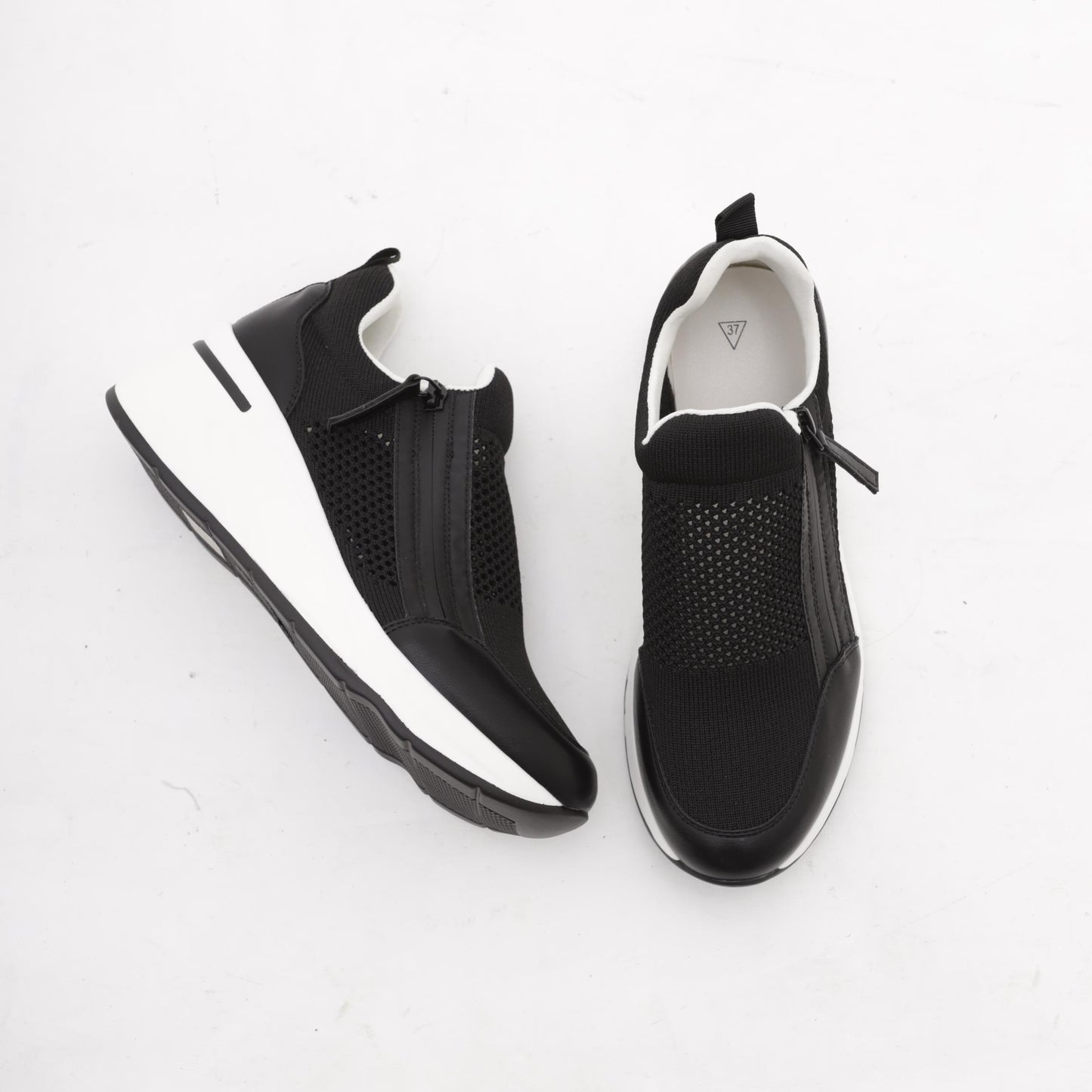 SNEAKERS RETE NERO<BR/>