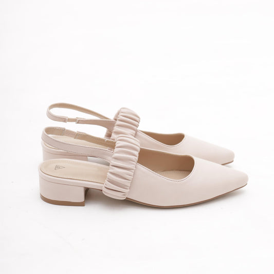 SLINGBACK BASSA ELASTICO NUDE
