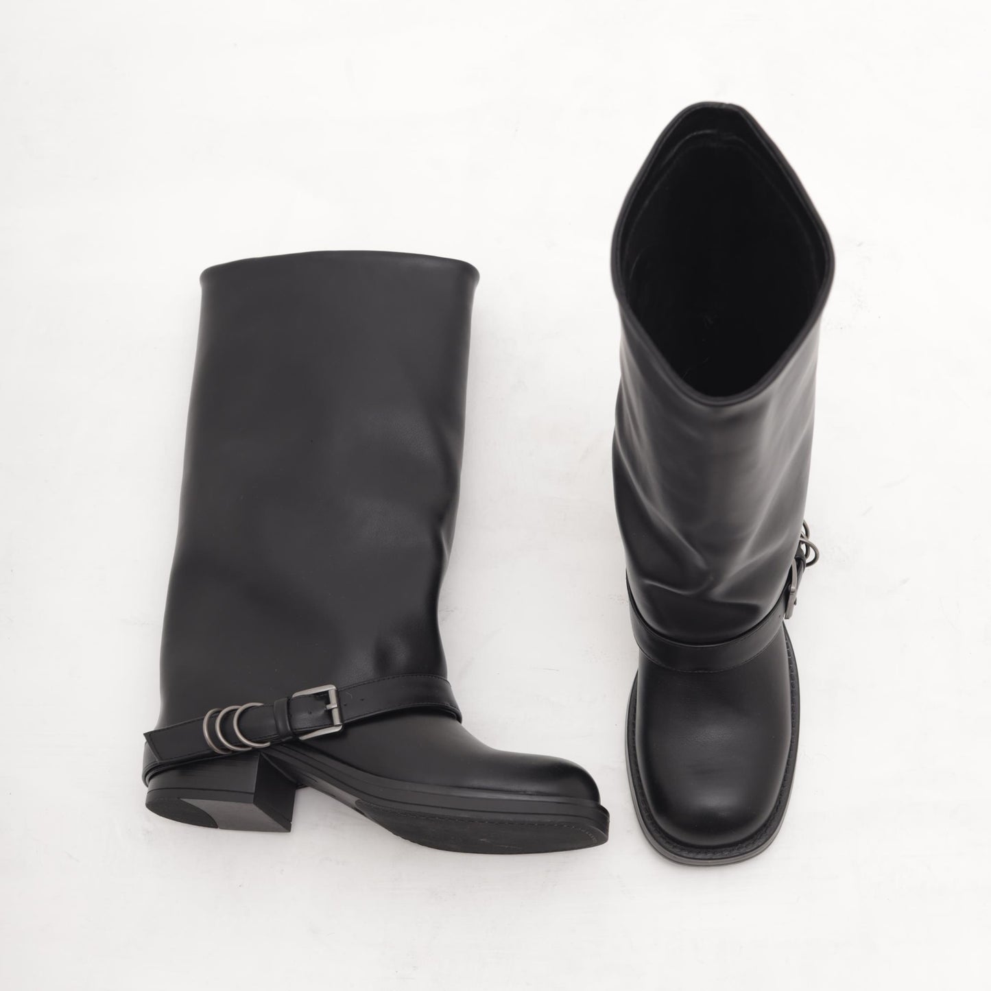 BIKER RISVOLTATO CINTURINO NERO MP2707-3PUNE CHOCOLA