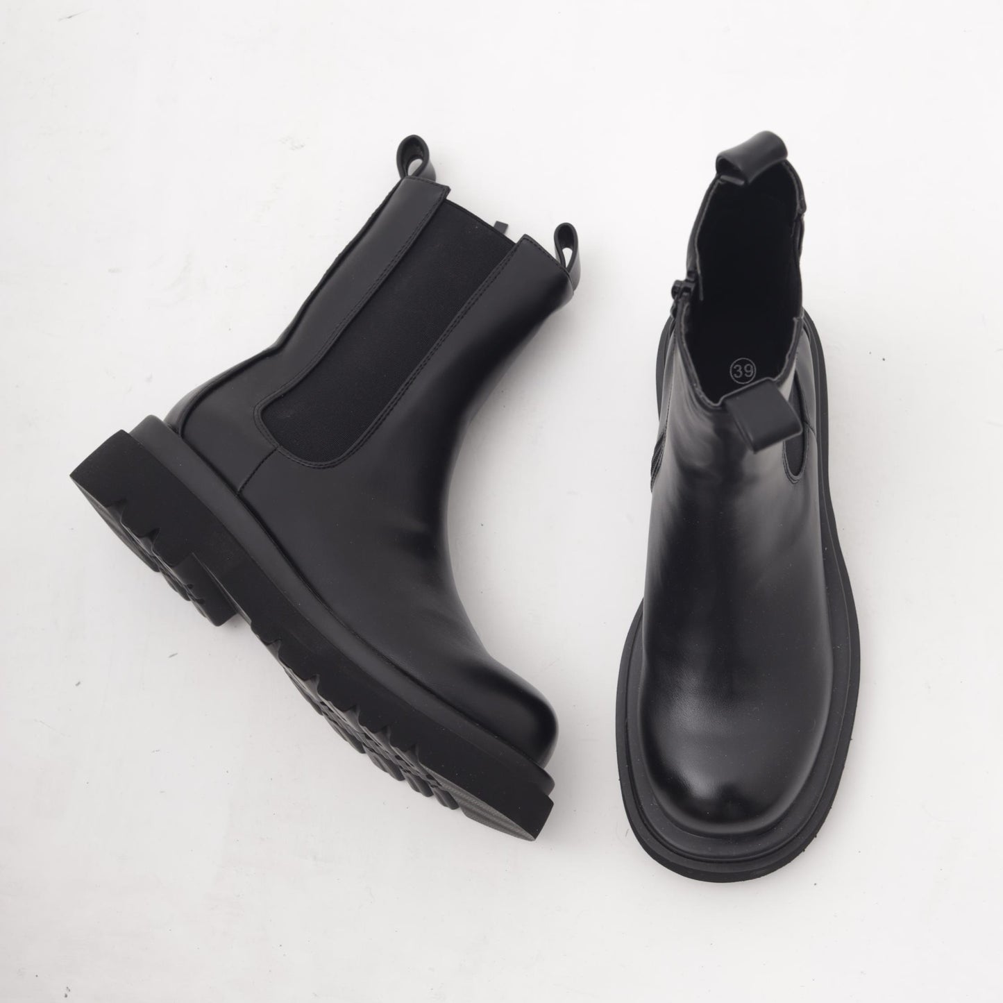 STIVALETTO CHELSEA ZIP NERO