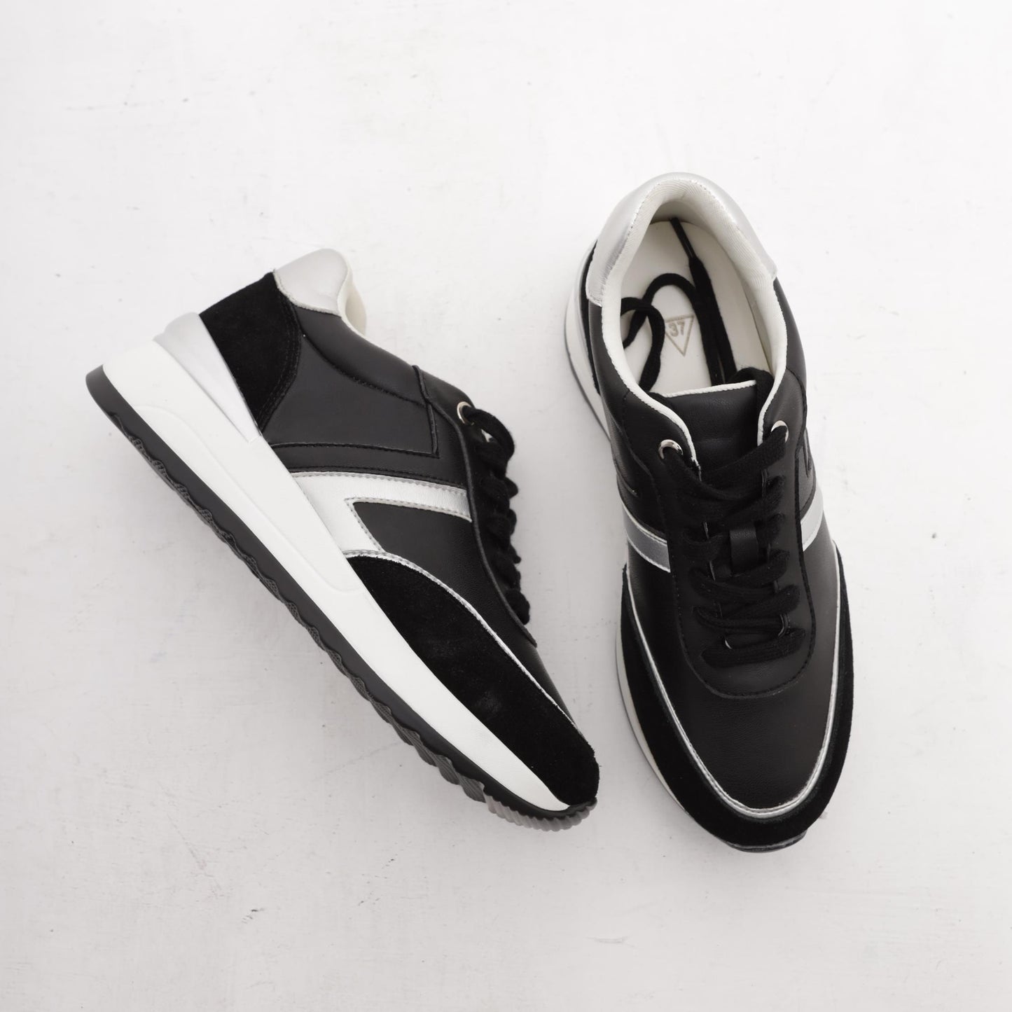 SNEAKERS ALTA NERO<BR/>