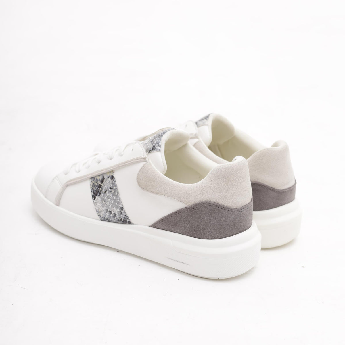 SNEAKERS PYTHON BIANCO/GRIGIO<BR/>