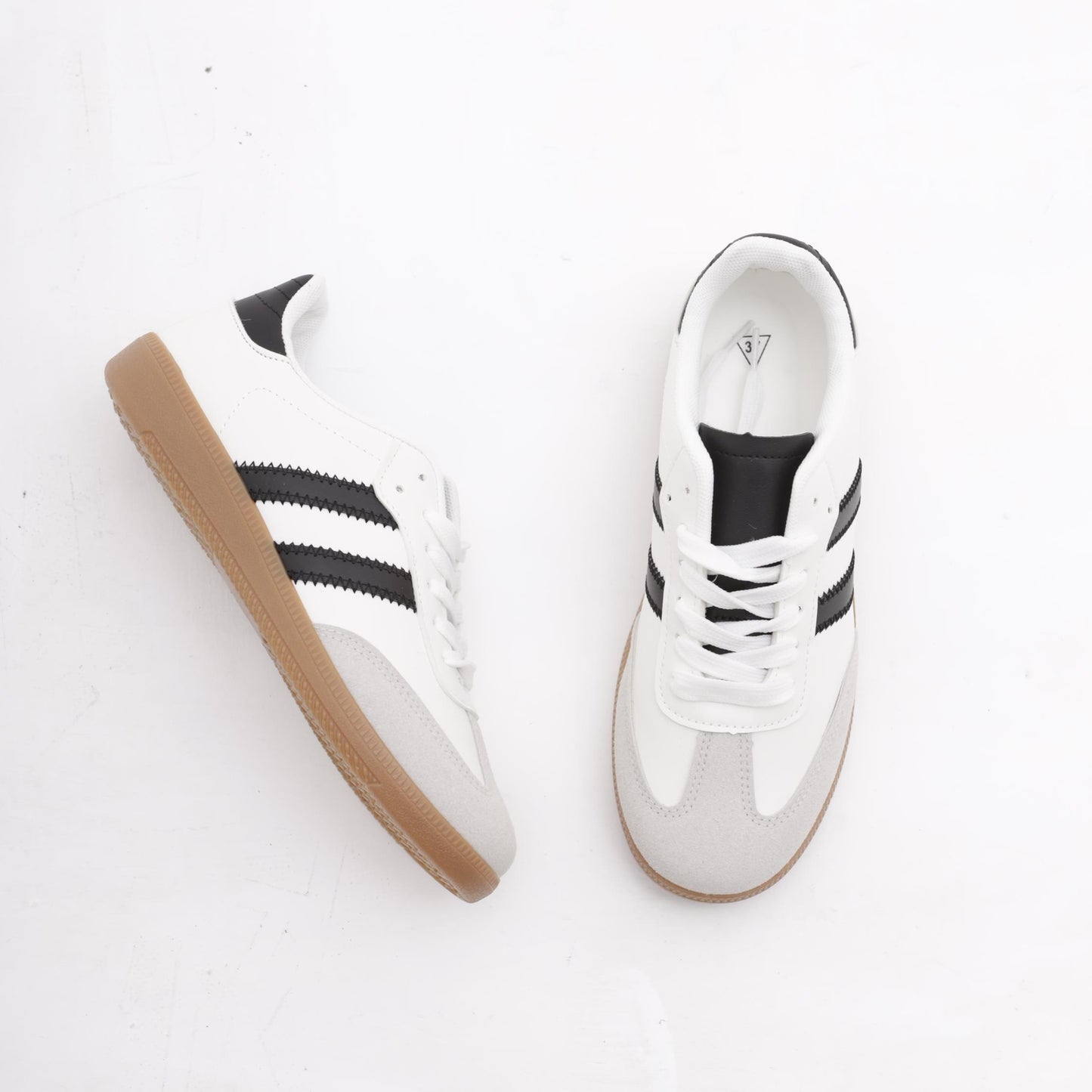 SNEAKERS FLAT BIANCO MP902-1PUBI CHOCOLA