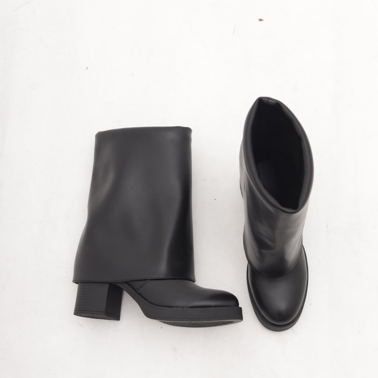 STIVALETTO TACCO RISVOLTATO