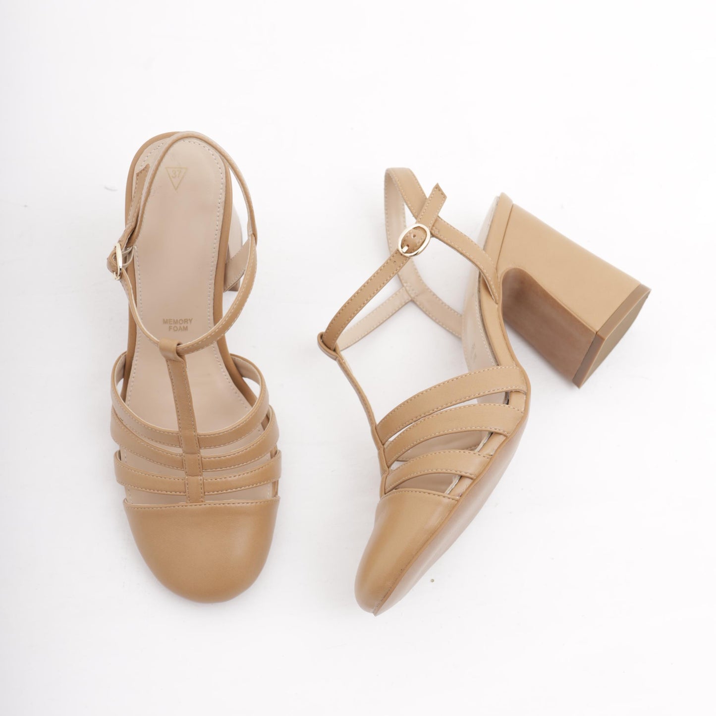 DECOLLETE' PIXIE CAGE CUOIO