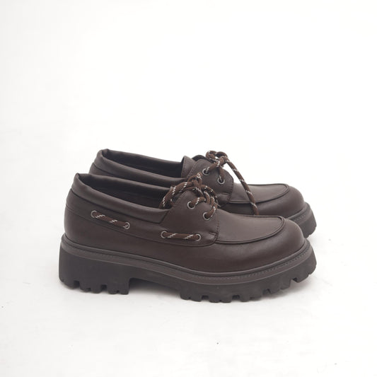 SCARPA STRINGATA VELA TESTA DI MORO MP70027-3PTM CHOCOLA