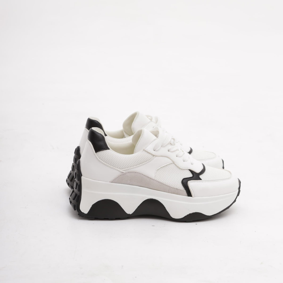 SNEAKERS OVERSIZE BIANCO/NERO<BR/>