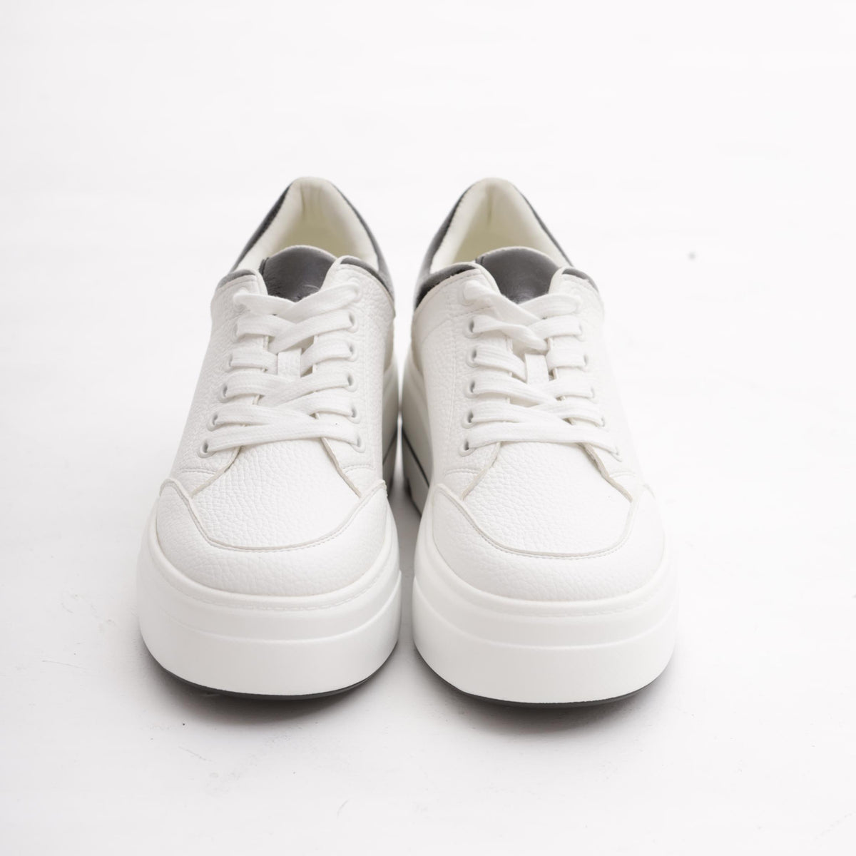 SNEAKERS FLATFORM BIANCO/NERO