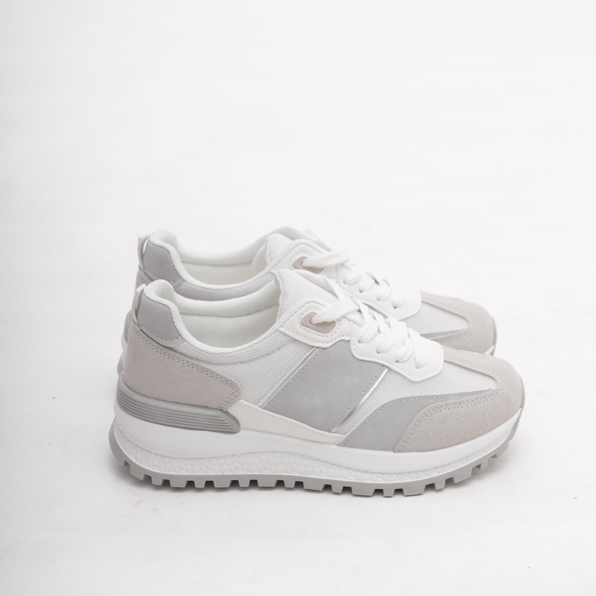 SNEAKERS RUNNING GRIGIO<BR/>