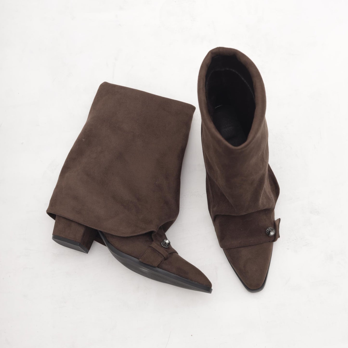 STIVALE TACCO RISVOLTATO TESTA DI MORO MP2738-2PUTM CHOCOLA