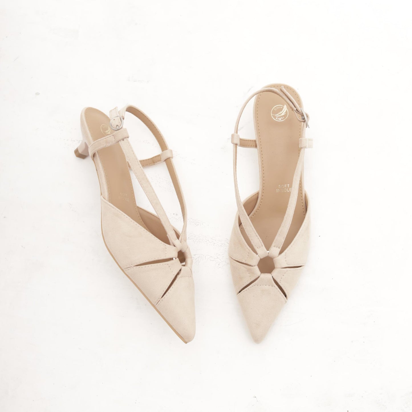 SLINGBACK ANELLO BEIGE