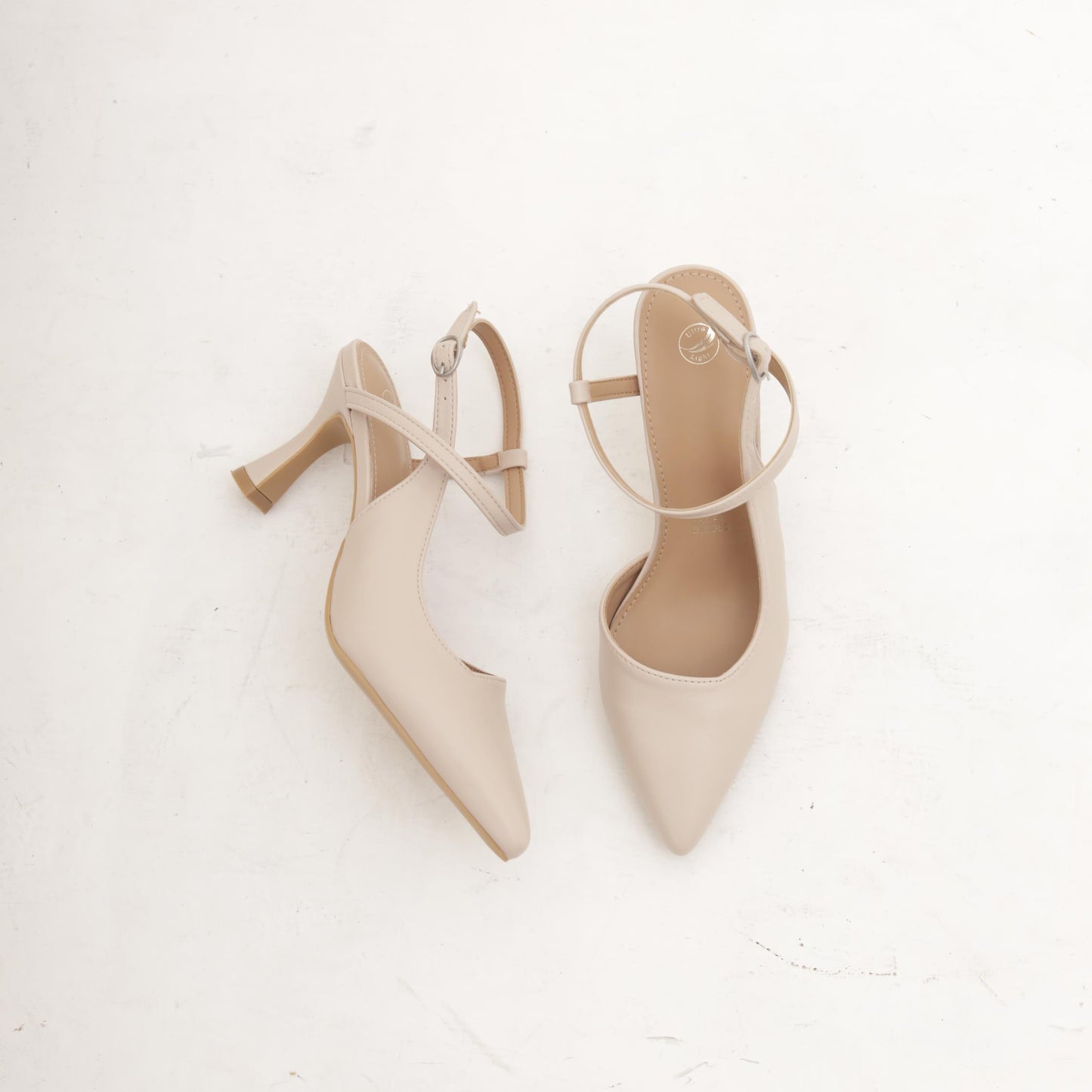 SLINGBACK CROSS BEIGE