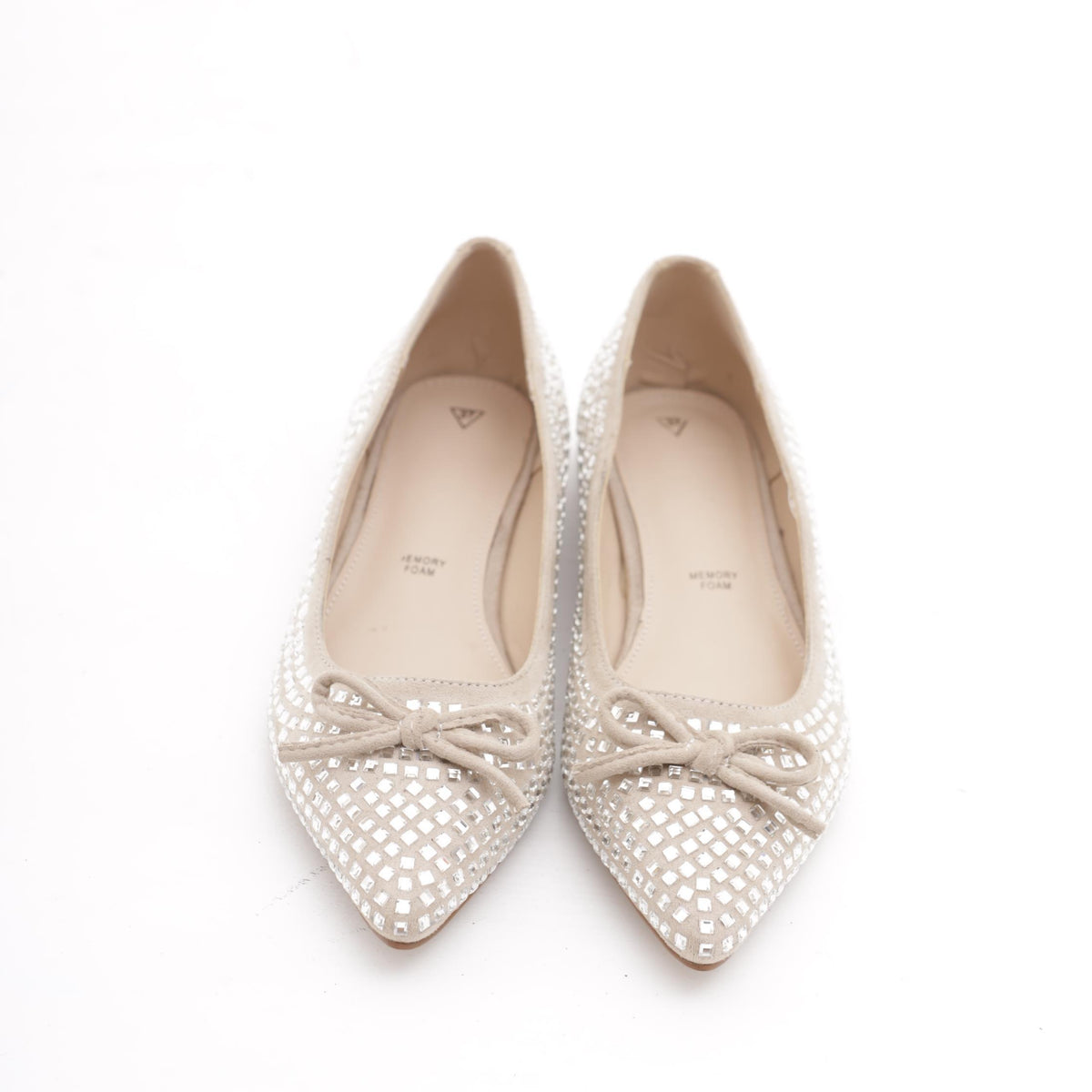 DECOLLETE' FLAT GLITTER TORTORA