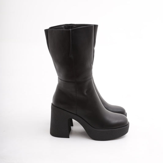 STIVALETTO LISCIO TACCO PARA NERO