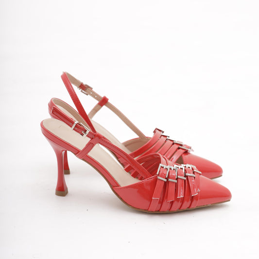 SLINGBACK CINTURINI ROSSO