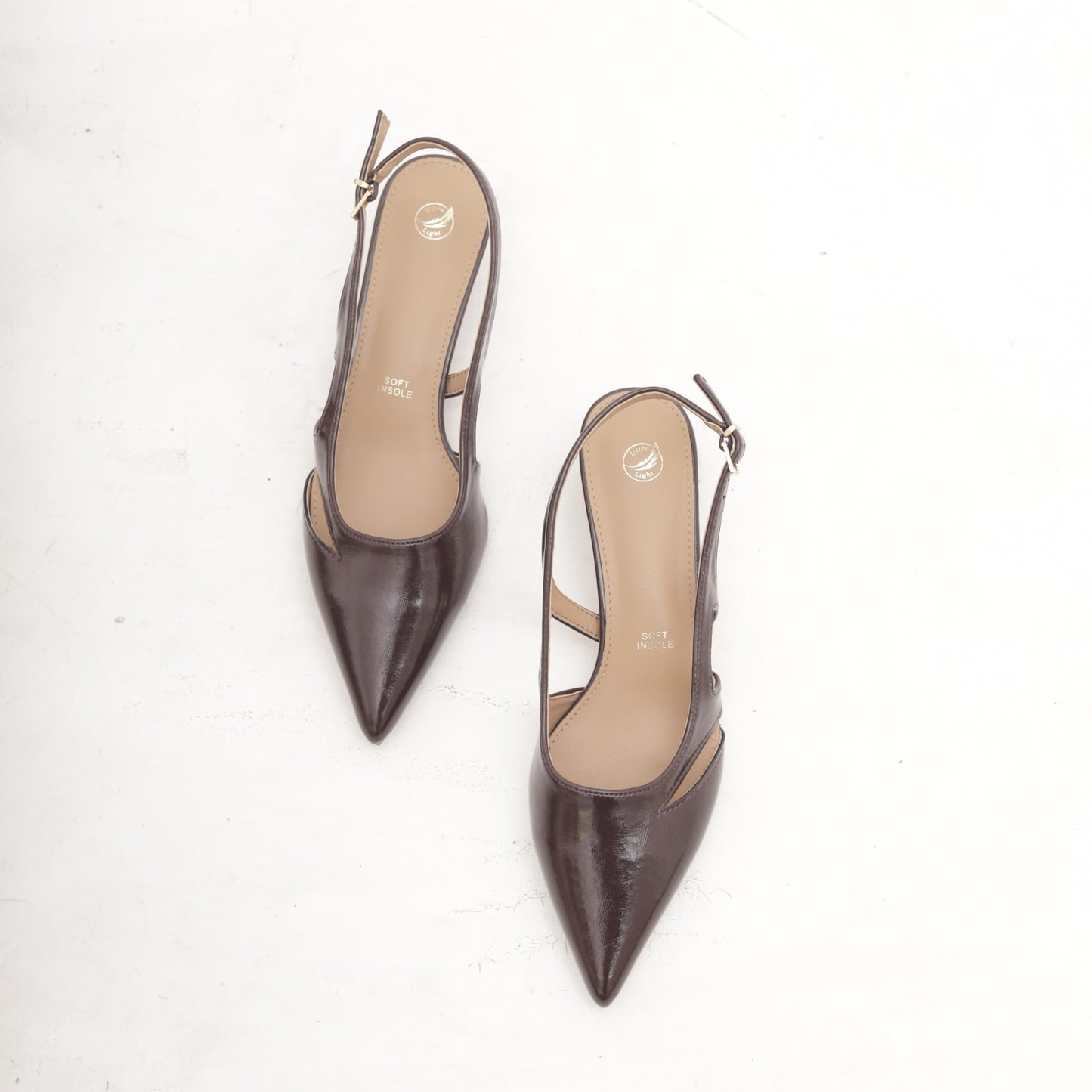 SLINGBACK INTAGLI DARK TESTA DI MORO