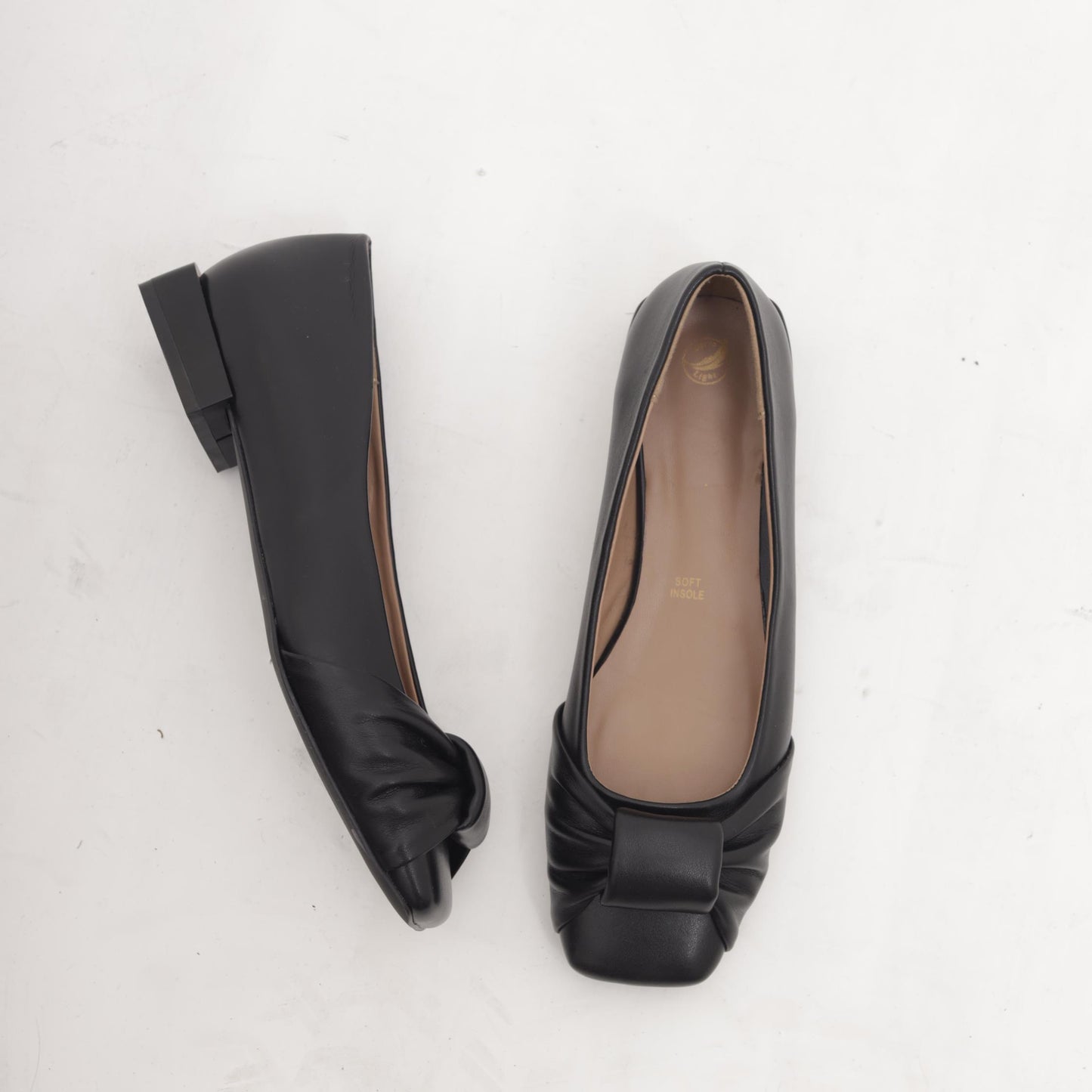DECOLLETE FLAT FIOCCO NERO MP2734-1PUNE CHOCOLA