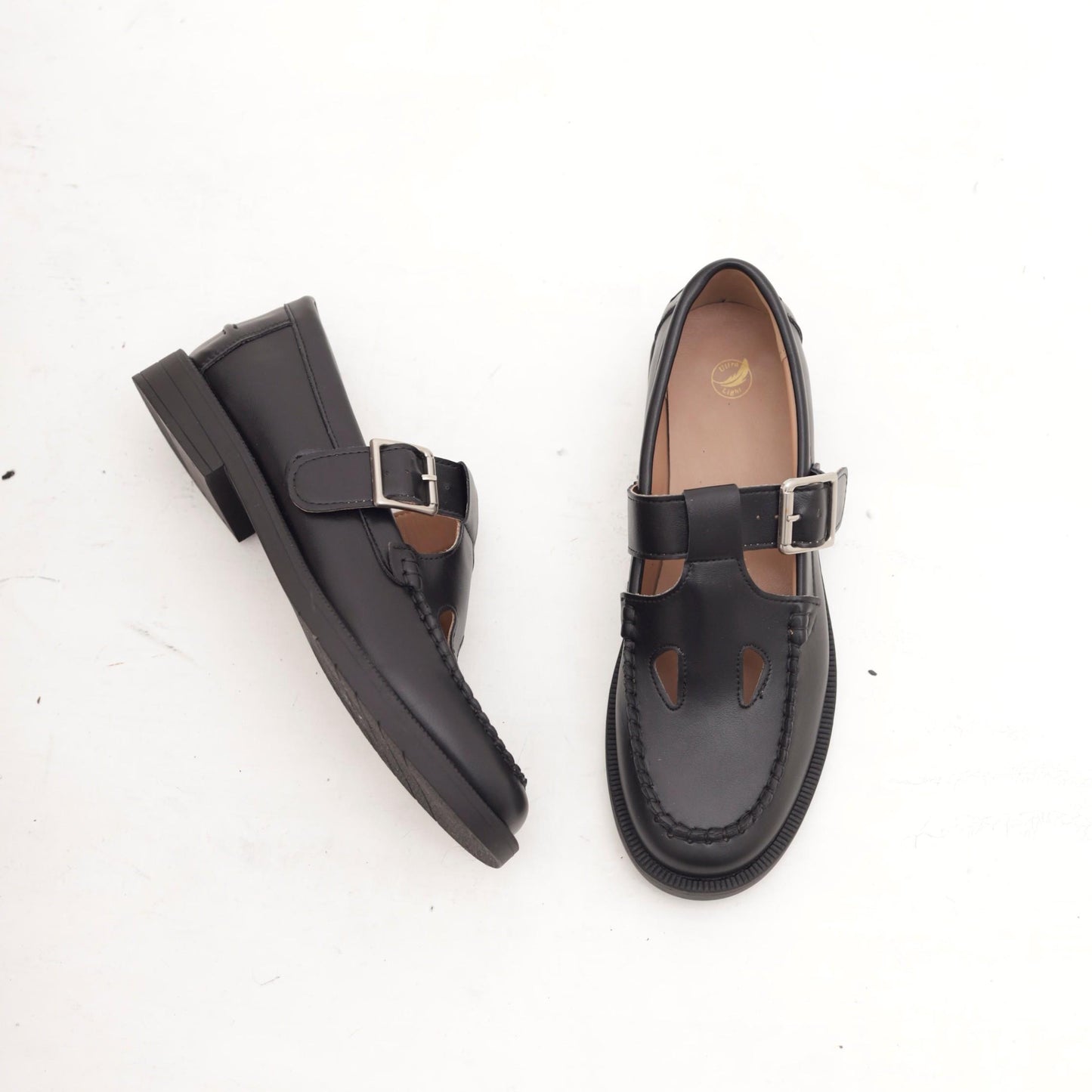 MARY JANE FLAT DUE BUCHI NERO