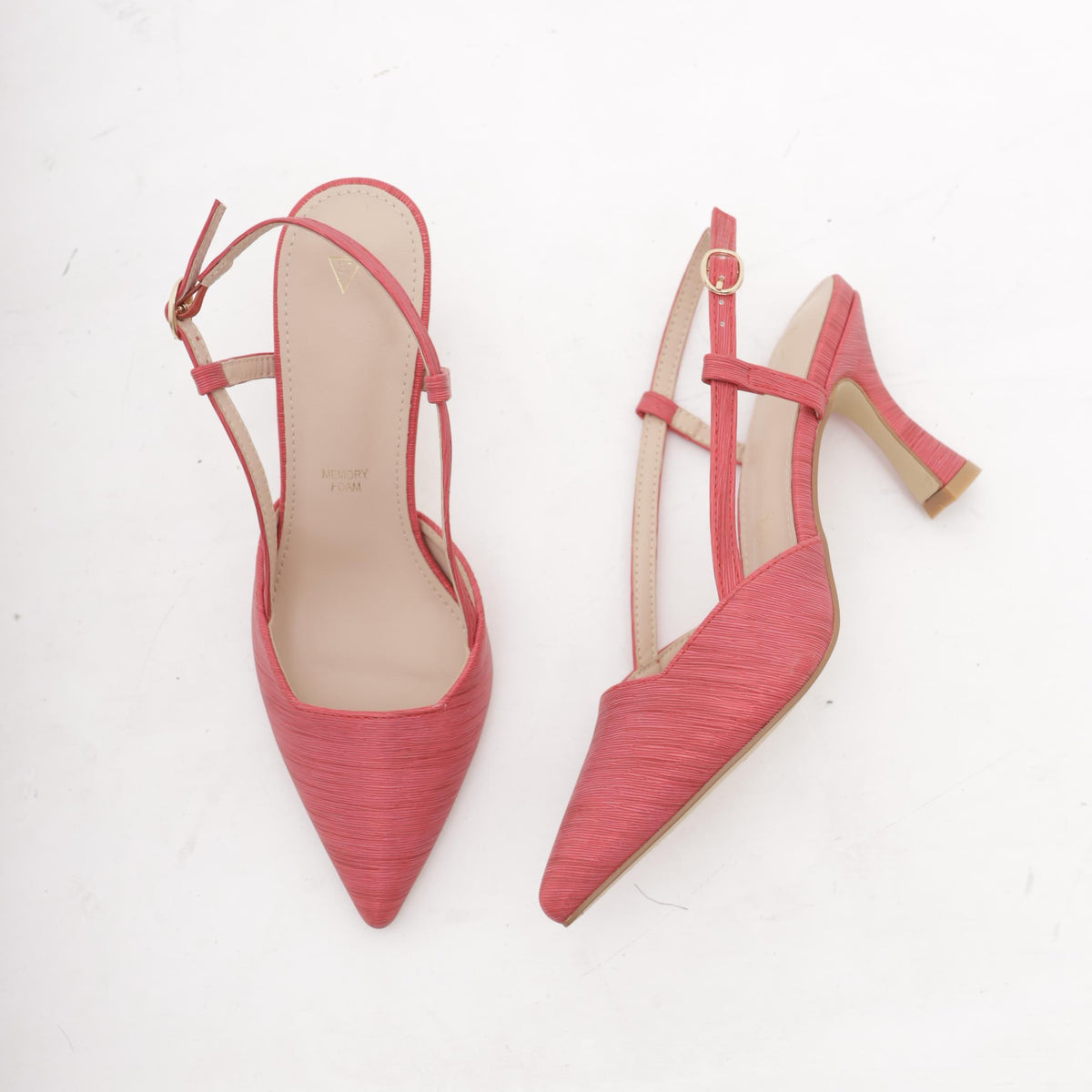 SLINGBACK CHIFFON ROSSO