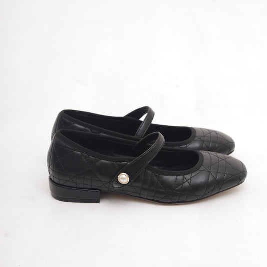 MARY JANE FLAT TRAPUNTATA NERO MP2716-2PUNE CHOCOLA