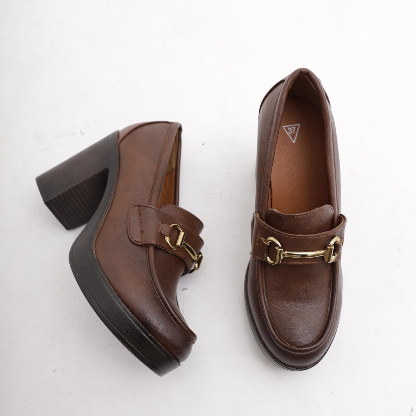 MOCASSINO TACCO CATENA CUOIO MP354-1PUCUOIO CHOCOLA