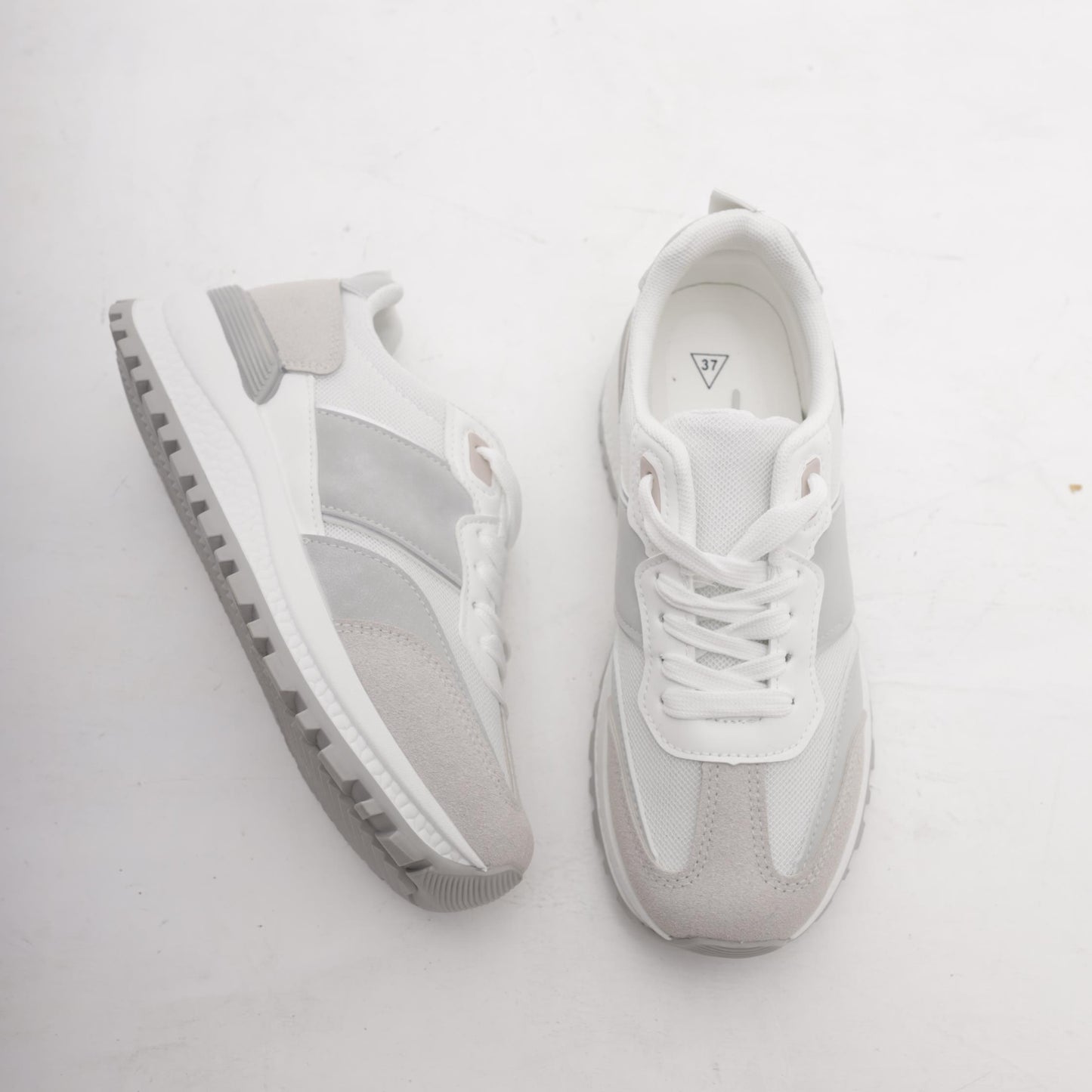 SNEAKERS RUNNING GRIGIO<BR/>