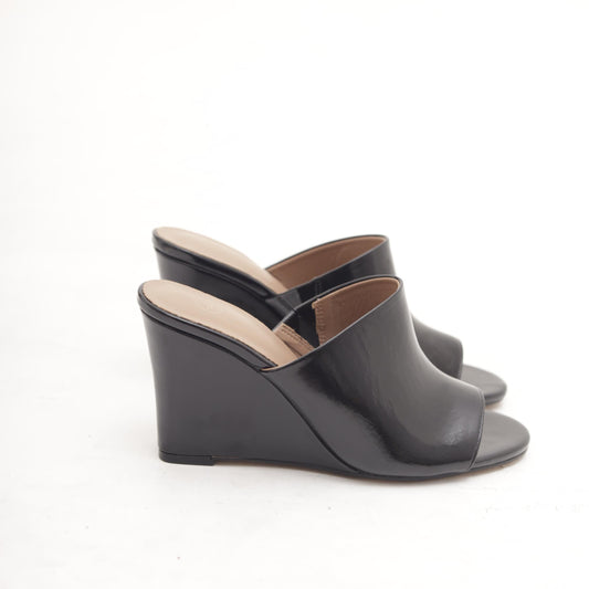 SANDALO ZEPPA FASCIA NERO