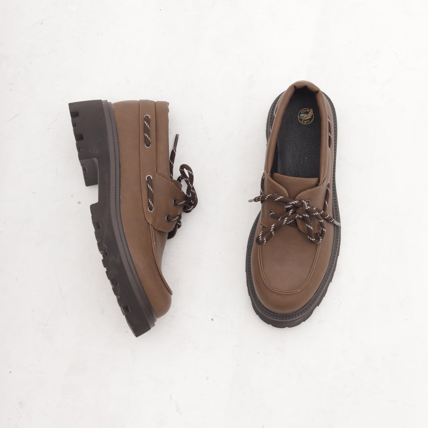 SCARPA STRINGATA VELA CUOIO MP70027-3PCU CHOCOLA