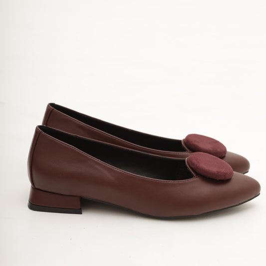 DECOLLETE' FLAT CIRCLE BORDEAUX MP7001PUBR CHOCOLA