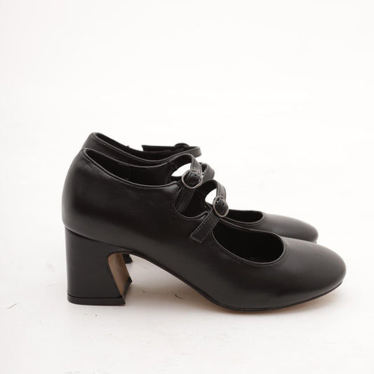 MARY JANE 2 CINTURINI NERO MP70012-1PUN CHOCOLA