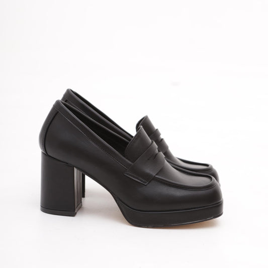 MOCASSINO PLATEAU LISCIO NERO MP624PUNE CHOCOLA