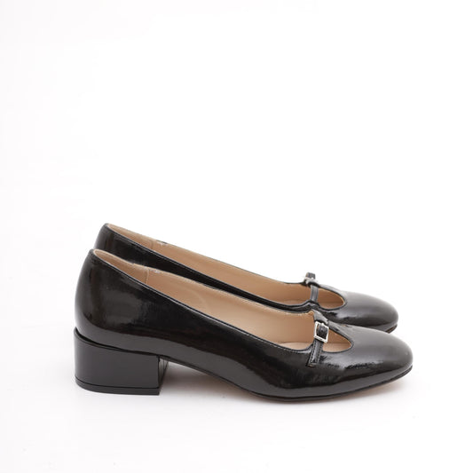 DECOLLETE' BASSA T-BAR NERO