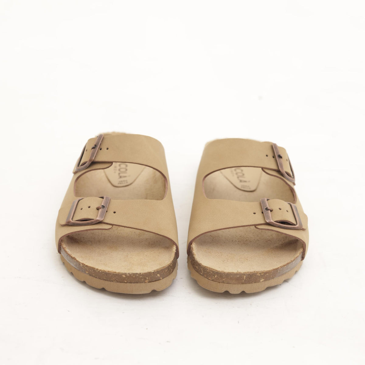 SANDALO BIO DOPPIA FASCIA BEIGE