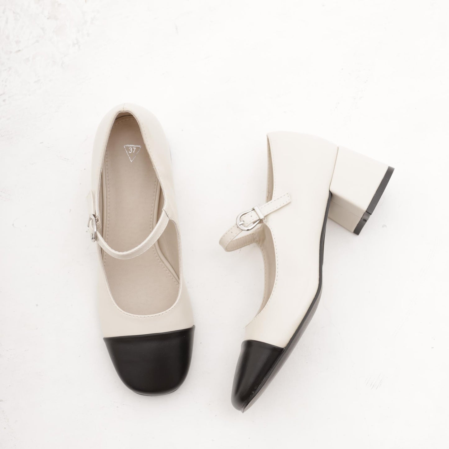 MARY JANE PUNTALE 1 CINTURINO PANNA MP8002PUPA CHOCOLA