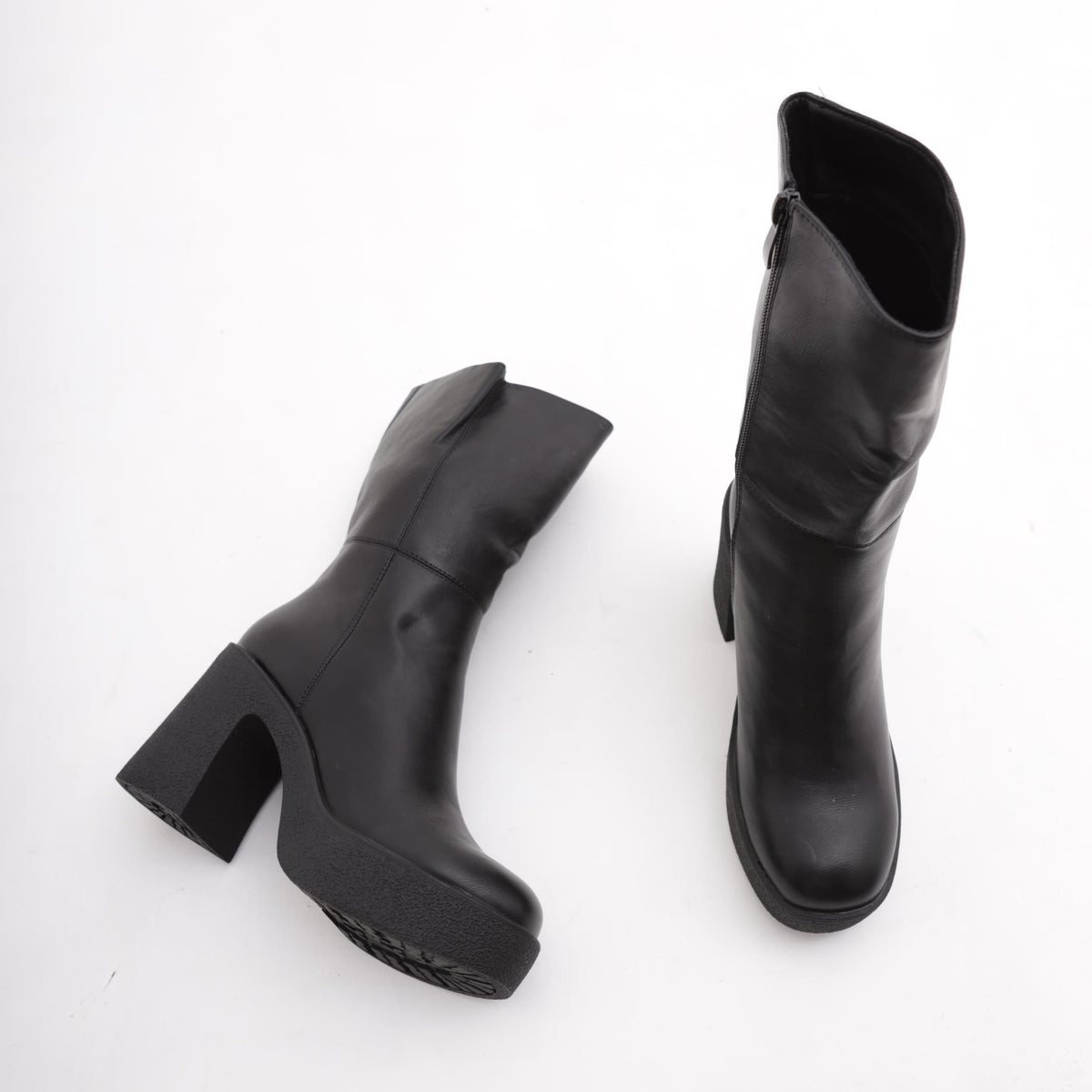 STIVALETTO LISCIO TACCO PARA NERO